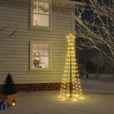 vidaXL stožasto božićno drvce toplo bijelo 108 led žarulja 70 x 180 cm | shoptok.hr