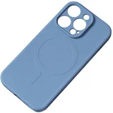 HURTEL Silikonski ovitek z MagSafe za iPhone 15 Pro Max Silicone Case, mornarsko modra, (21521878)