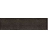  Kopalniški pult temno siv 200x50x4 cm obdelan trden les | Shoptok.si