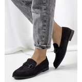 Gemre Black leather low shoes Talisa Cene