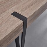 Bessagi Home moderna jedilna miza elin, hrast, železo | Shoptok.si