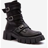 Kesi Women's leather work boots black S.Barski | Shoptok.si