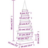 vidaXL Metalno ukrasno božićno drvce crno 90 cm | shoptok.hr