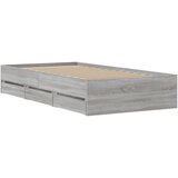  Okvir za krevet s ladicama boja hrasta 100x200 cm drveni | shoptok.hr