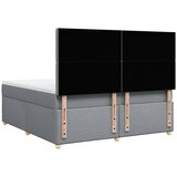  Krevet s oprugama i madracem svjetlosivi 180x200 cm od tkanine | shoptok.hr