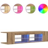 TV ormarić s LED svjetlima Artisan hrast 135x39x30 cm | shoptok.hr