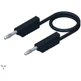 co mln sil 100/1 merilni kabel [lamelni vtič 4 mm - lamelni vtič 4 mm] 1.00 m črna na spajkalnik odporen 4 mm silikonski merilni kabel s presekom 1mmË> 934092100 sks hirschman, (20422303)