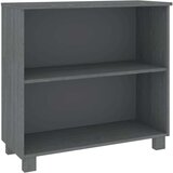  Komoda HAMAR tamnosiva 85 x 35 x 80 cm od masivne borovine | shoptok.hr