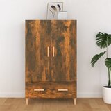 vidaXL Visoka omarica dimljeni hrast 70x31x115 cm konstruiran les Cene