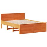  Okvir kreveta bez madraca s uzglavljem 140x200 cm od borovine | shoptok.hr