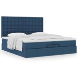  Otomanski okvir kreveta s madracima plavi 200x200cm tkanine | shoptok.hr
