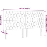  LED uzglavlje tamnozeleno 180x7x118/128 cm baršunasto | shoptok.hr