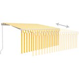 Tenda na ručno uvlačenje s roletom LED 3 x 2,5 m žuto-bijela | shoptok.hr