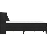  Okvir kreveta s madracem Zidne s uzglavljem 2 pcs Crna Baršun - Crna 140 x 190 cm | shoptok.hr