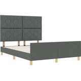 vidaXL Tamno sivi krevet 160x200 cm tkanina | shoptok.hr