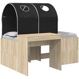 Krevet s Tunnels 3 kom. Artisian hrast i crna Konstruirano drvo | shoptok.hr