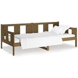  Dnevni ležaj od masivne borovine smeđa boja meda 90 x 190 cm | shoptok.hr