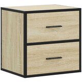 vidaXL Stenska nočna omarica sonoma hrast 40x31x39,5 cm | Shoptok.si