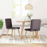  Blagovaonske stolice od tkanine 2 kom tamnosmeđe | shoptok.hr