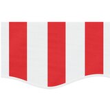  Zamjenska tkanina za ukrasnu zavjesu tende crveno-bijele pruge 4 m | shoptok.hr