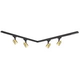  Brilagi - Spot svetlo u šinskom sistemu HUSKY 4xGU10/10W/230V crna/zlatna | Eponuda.com