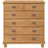  Komoda ASKIM Smeđa 91 x 40 x 95,5 cm Čvrsto borovo drvo | shoptok.hr