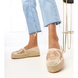Gemre Beige embroidered platform espadrilles Lorina | shoptok.hr