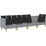  Modularni set sofe sa skladištem 4 pcs Svjetlosiva Tkanina | Shoptok.si