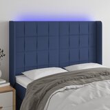 vidaXL LED uzglavlje plavo 147 x 16 x 118/128 cm od tkanine | shoptok.hr