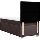  Krevet s oprugama i madracem tamnosmeđi 90 x 200 cm od tkanine | shoptok.hr