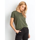 BASIC Feel Good T-shirt-RV-TS-4838.18P-khaki | Shoptok.si