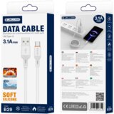 Jellico B29 USB-C 3.1A 1M KABEL ZA TELEFONE S FUNKCIJO HITREGGA POLNJENJA, (5000334627) Cene