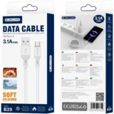 B29 USB-C 3.1A 1M KABEL ZA TELEFONE S FUNKCIJO HITREGGA POLNJENJA, (5000334627)