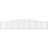  Obokana gabionska košara 20kosa 400x30x60/80cm pocinkano železo, (21000535) | Shoptok.si