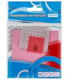 Spirit Spirit: Prozoren roza samolepilni označevalec strani 75x75mm | Shoptok.si