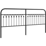 vidaXL Kovinsko posteljno vzglavje črno 193 cm | Shoptok.si