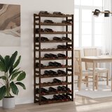  Stalak za vino za 77 boca smeđi od masivne borovine | shoptok.hr