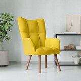  Stolica za opuštanje boja senfa baršunasta | shoptok.hr