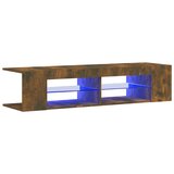 TV ormarić s LED svjetlima boja dimljenog hrasta 135x39x30 cm | Eponuda.ba