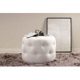 Venture Home puf Benjamin (art. 15560-400) ⌀55 cm, bijela | shoptok.hr