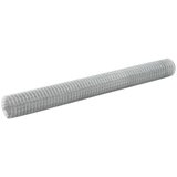 vidaXL Žična mreža za ograjo pocinkano jeklo 10x1,5 m srebrna | Shoptok.si