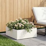  Vrtna saksija Bijela 60 x 60 x 20 cm Čelična vrata - Bijela 60 x 60 x 20 cm 1 | shoptok.hr