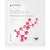 KORIKA SciBeauty K-Beauty Decollete Sheet Mask maska iz platna proti gubam za dekolte 22 g