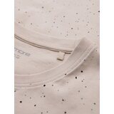 Ombre Men's printed cotton t-shirt with round neckline - beige | Shoptok.si