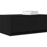 vidaXL TV omarica črna hrast 60x31x25,5 cm inženirski les | Shoptok.si