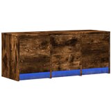 TV ormarić s LED svjetlima boja hrasta 97x34x40 cm drveni | shoptok.hr