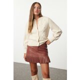 Trendyol Stone Soft Texture Knit Detailed Knitwear Cardigan | shoptok.hr