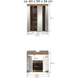 MID.YOU Kopalnica Wave, Bela, Hrast | Shoptok.si