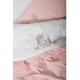 Mijolnir Bijela/ružičasta pamučna dječja posteljina za dječji krevetić s uključenom plahtom/4-dijelna 100x150 cm Bonic – | shoptok.hr