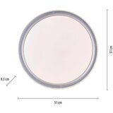 PAUL NEUHAUS Stropna svetilka srebrna 51 cm z LED 3-stopenjsko zatemnitvijo - Wendy | Shoptok.si
